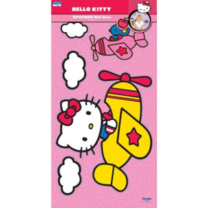 Hello Kitty Coppia di Adesivi Murali 3D 29x54cm Hello Kitty Multicolor