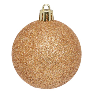 Lot de 25 boules D.6cm polystyrène recyclé bronze