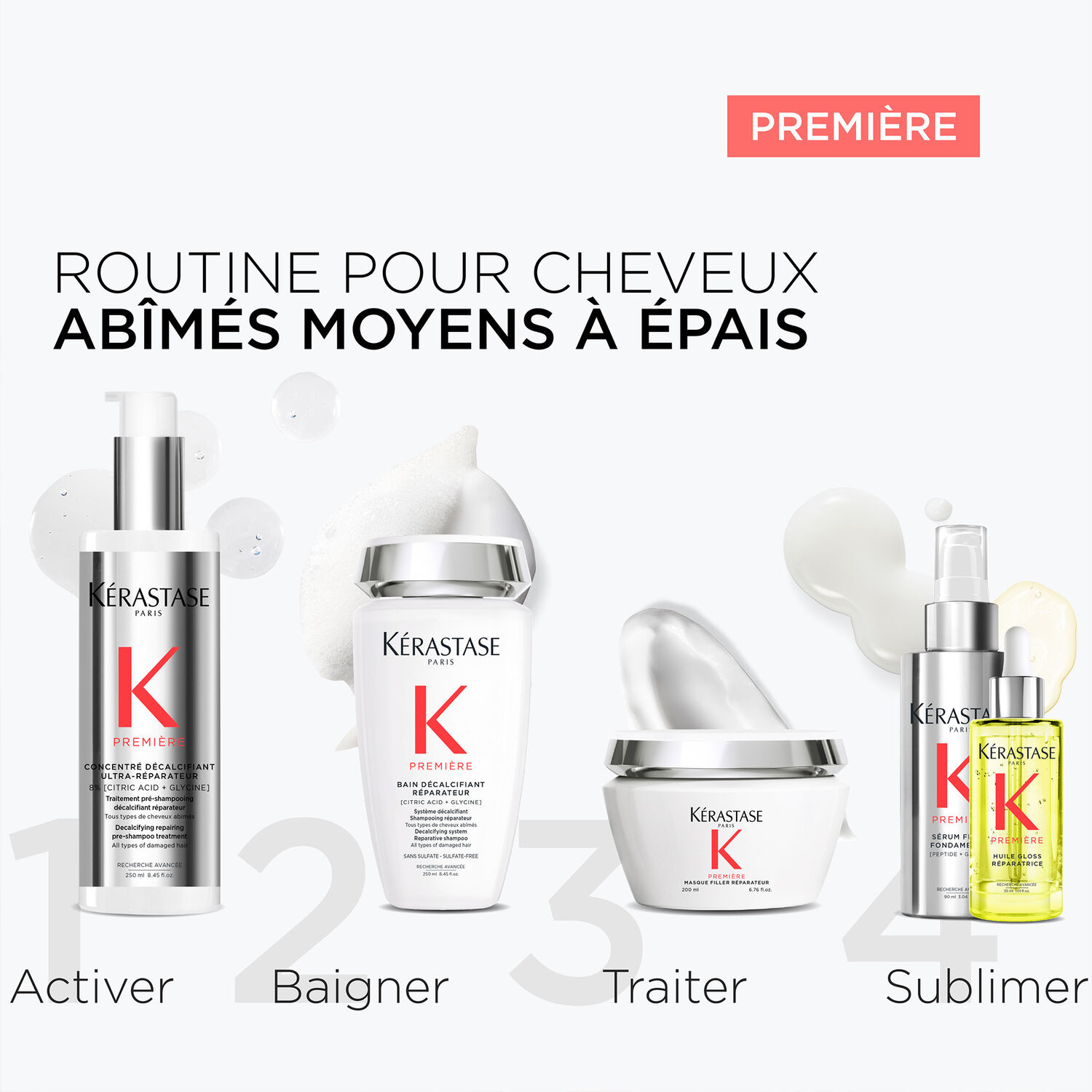 Premiere - Masque filler réparateur anti-casse pour cheveux abîmés