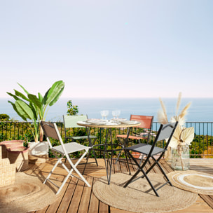 Chaise - HOME DECO FACTORY - Elba - Pliante - Orange