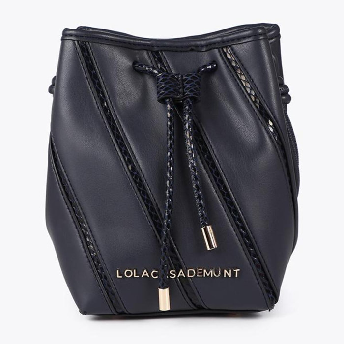 Tracolla con dettagli effetto serpente