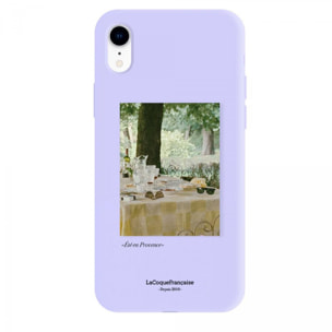 Coque iPhone Xr Silicone Liquide Douce lilas Été Provencal La Coque Francaise.