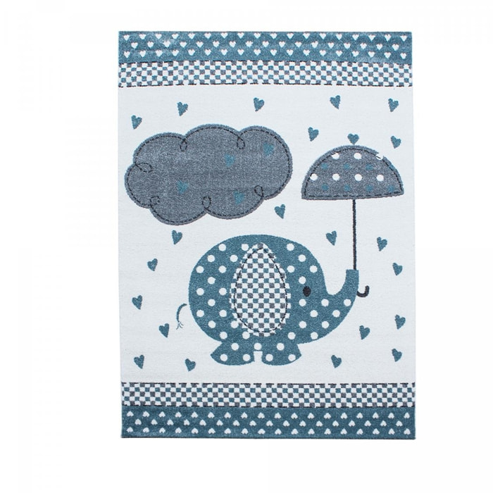 Tapis enfant tissé motif animaux PILO