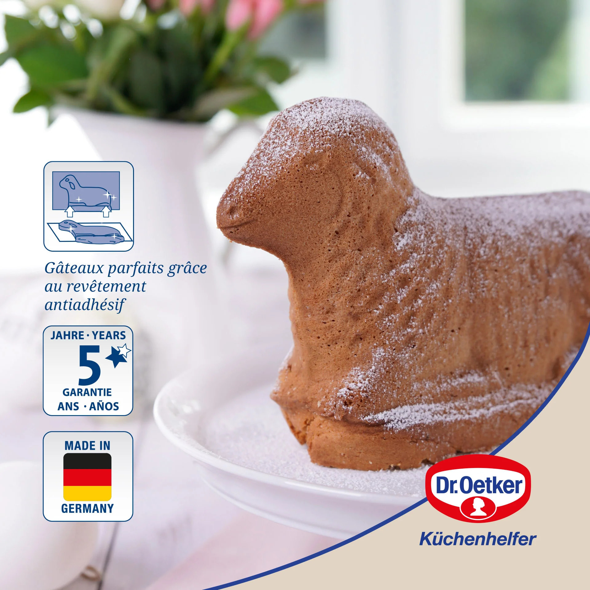Moule à gâteaux agneau pascal Dr. Oetker Baker Edition