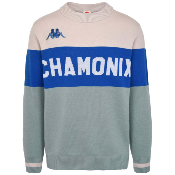 Kappa - Camisetas Hombre Mujer Beige - EROI KNIT CHAMONIX