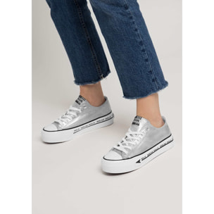 Sneakers Bay Plataforma Plata