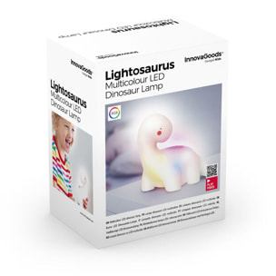 Lampe LED multicolore Dinosaure Lightosaurus InnovaGoods