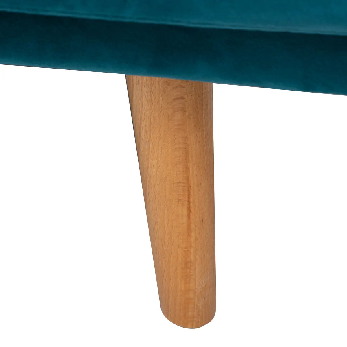 Canapé convertible "Jack" bleu en velours 3 places