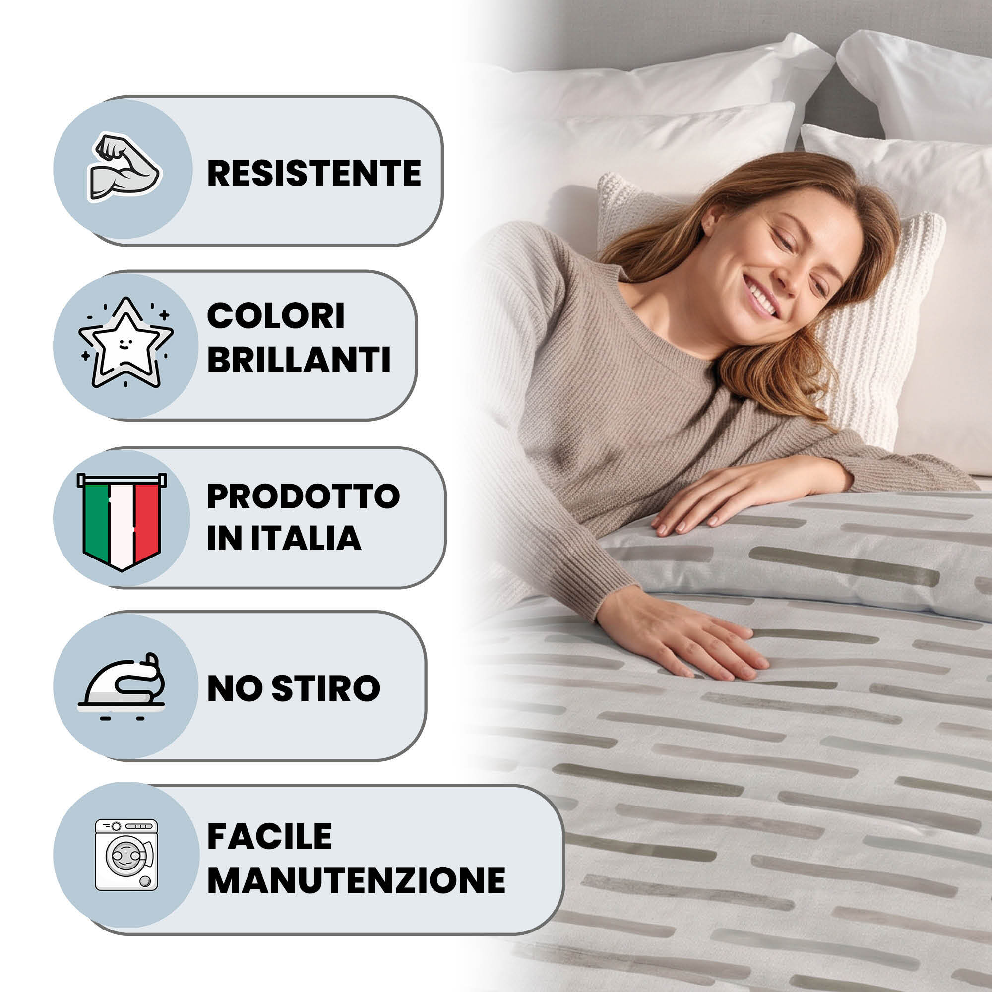 TRAPUNTA INVERNALE KARMA - 300 gr - 100% Microfibra - Made in Italy