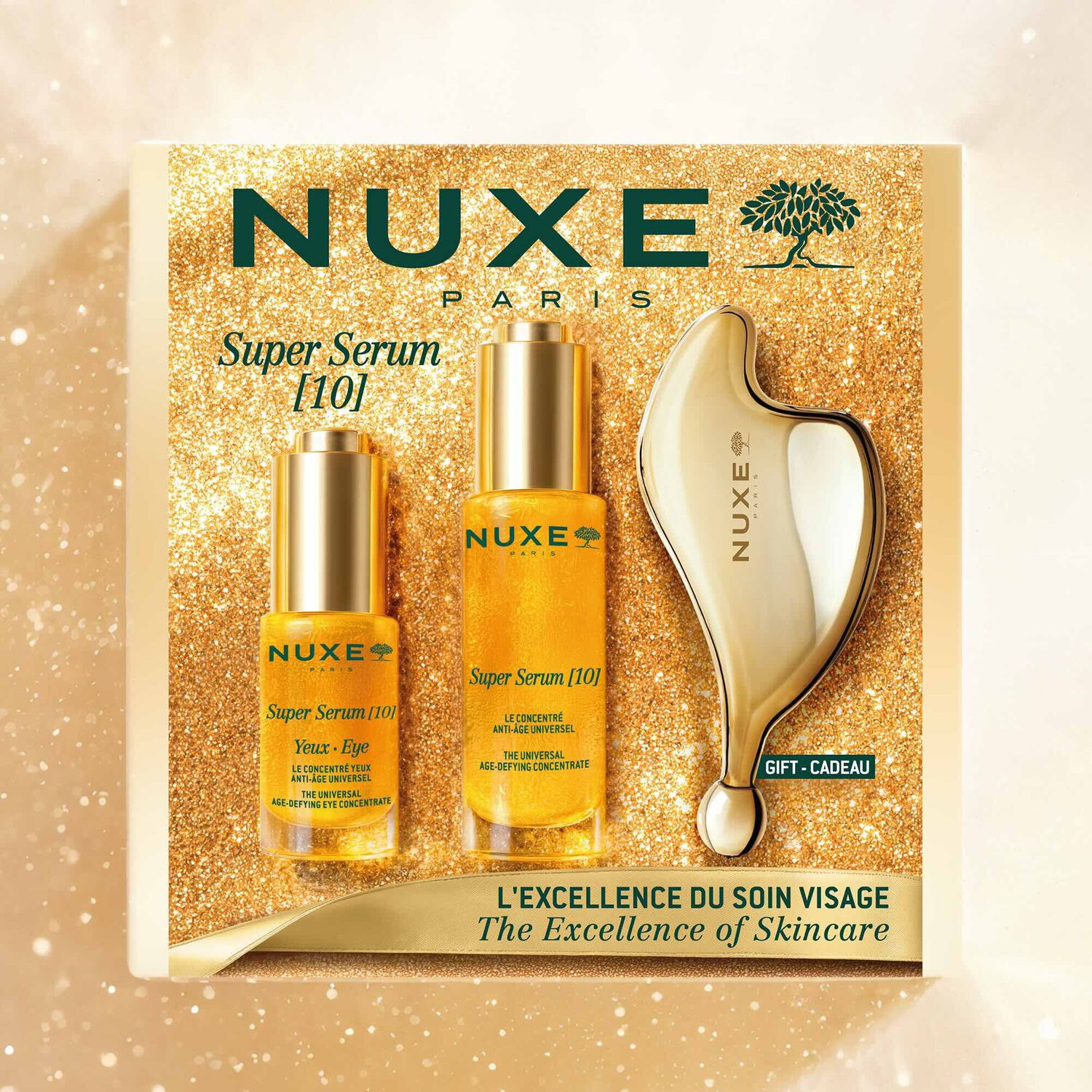 Super Sérum [10] - Coffret Concentré Anti-Age 30ml + Le Concentré Yeux Anti-Age 15ml + Outil de Massage Sculptant