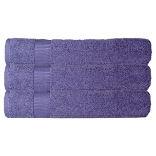 Lot de 3 serviettes éponge 500 gr/m2 100% coton