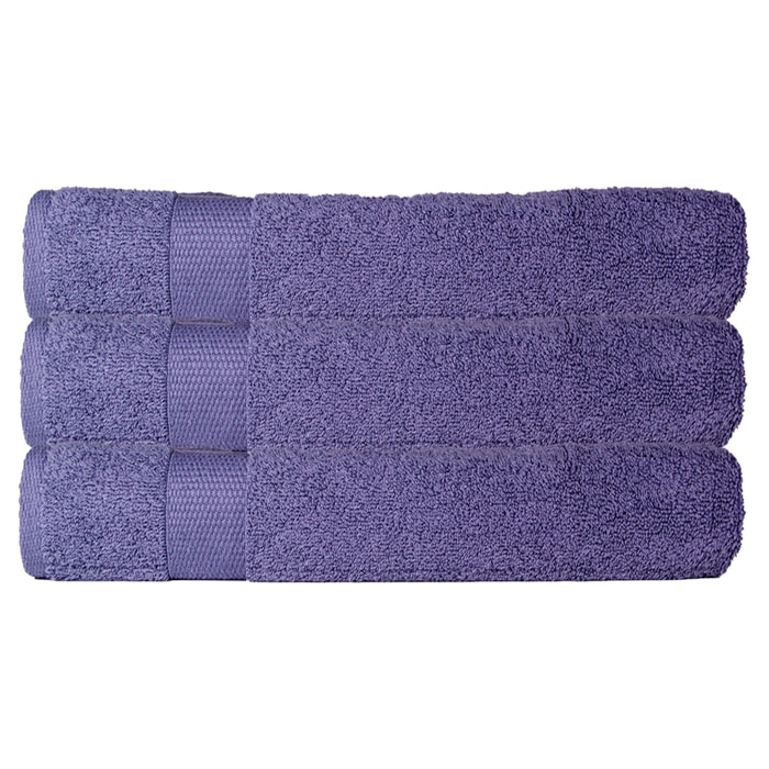 Lot de 3 serviettes éponge 500 gr/m2 100% coton