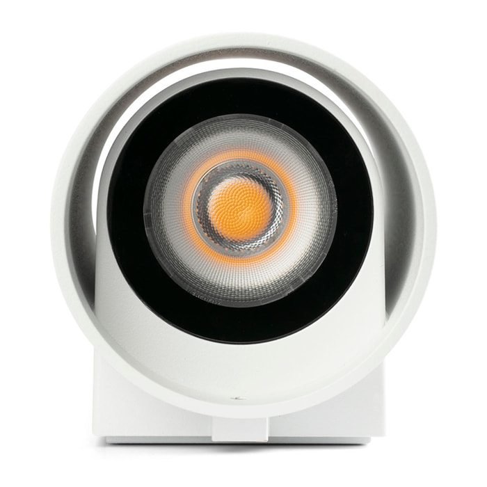 KOV 2L Lampada da parete rotondo bianca 3000K 14°/14°