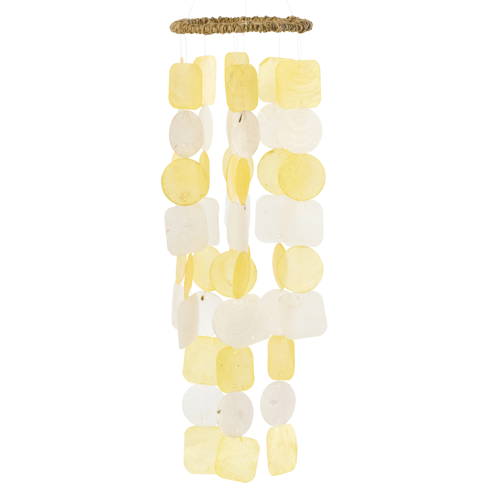 J-Line Carillon Lisa - coquillage - jaune