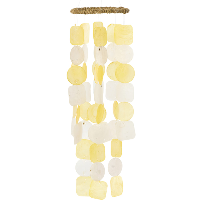 J-Line Carillon Lisa - coquillage - jaune
