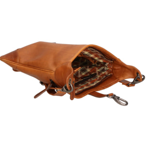 Borsa a tracolla  da uomo In Vera pelle Made in Italy 30x26x2 cm