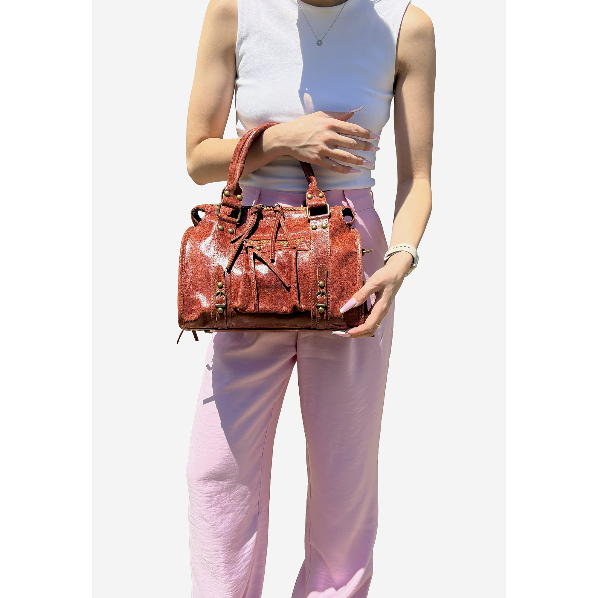 Borsetta Pochette da Donna in Pelle Dollaroe Made in Italy