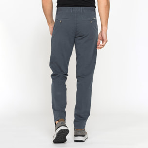 PANTALONE CHINO DA UOMO IN GABARDINA LEGGERA DI COTONE