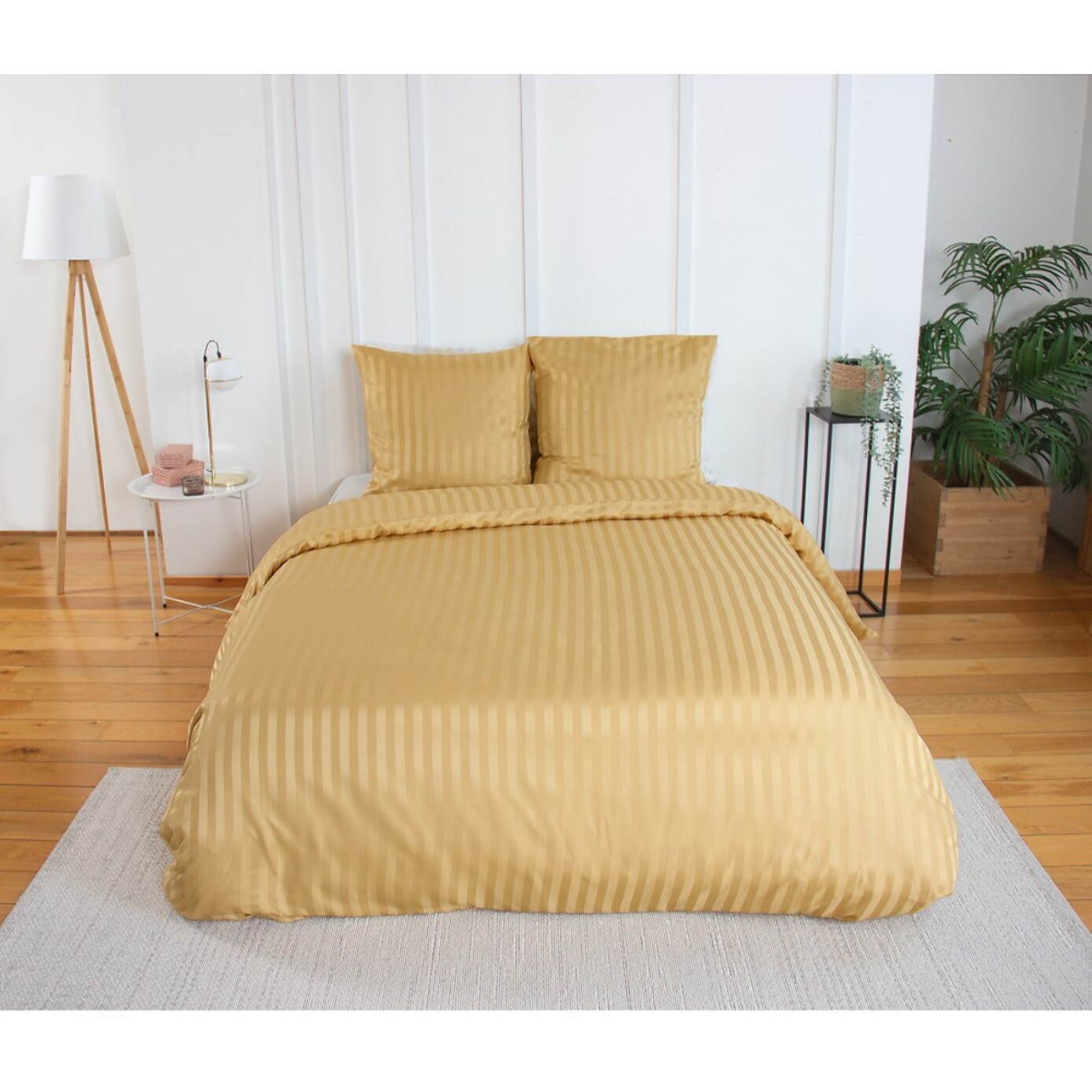 Parure housse de couette 3pcs 100% microfibre_blond 220x240 cm