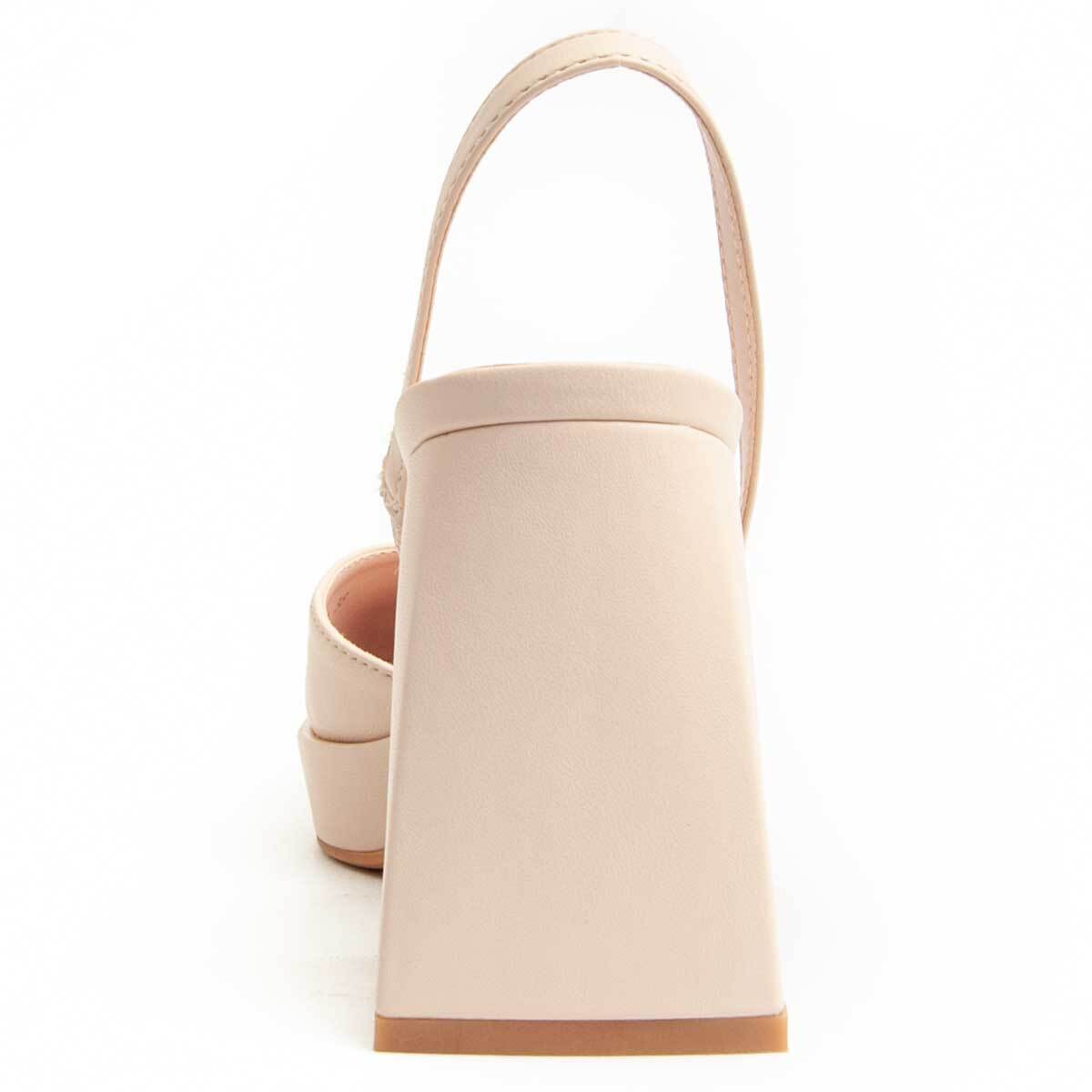 Zapato de tacón - Beige - Altura: 10 cm