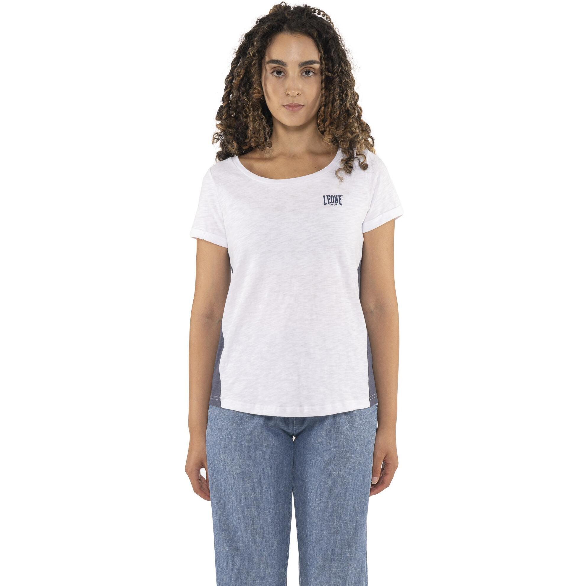 Camiseta de mujer Leone Fancy Stripes de punto