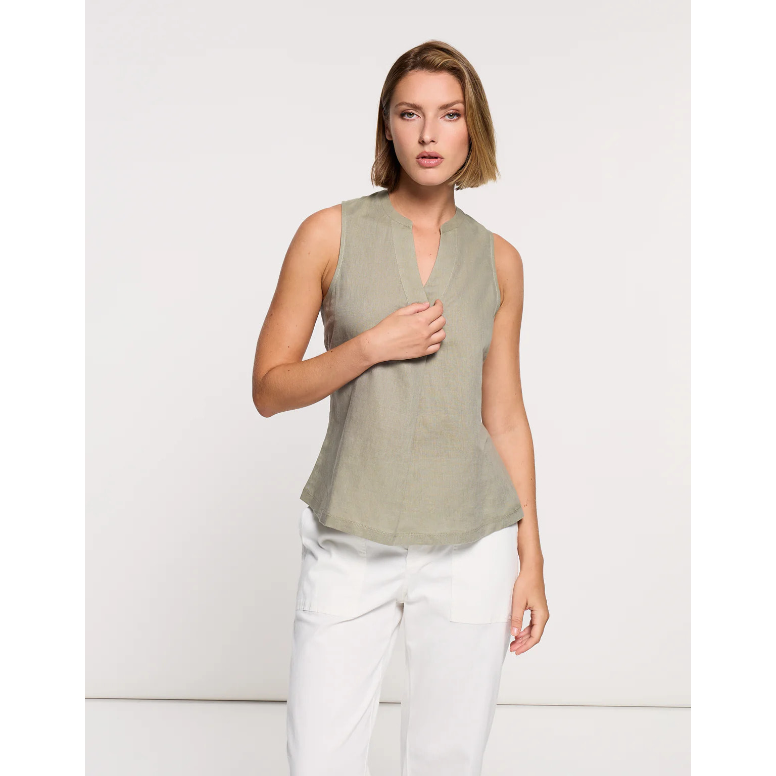 Camisa Tirantes Caqui - Nurita