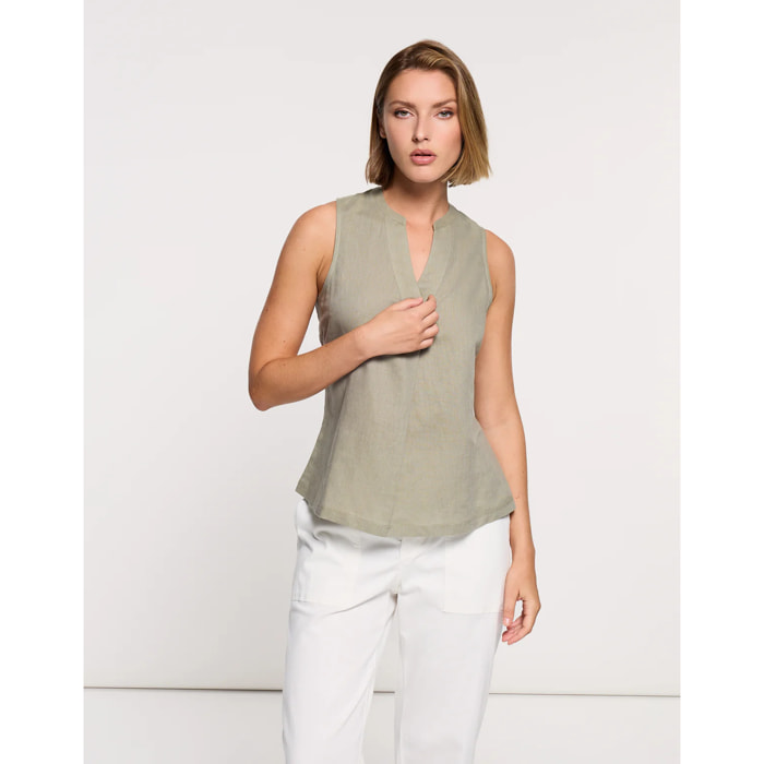 Camisa Tirantes Caqui - Nurita