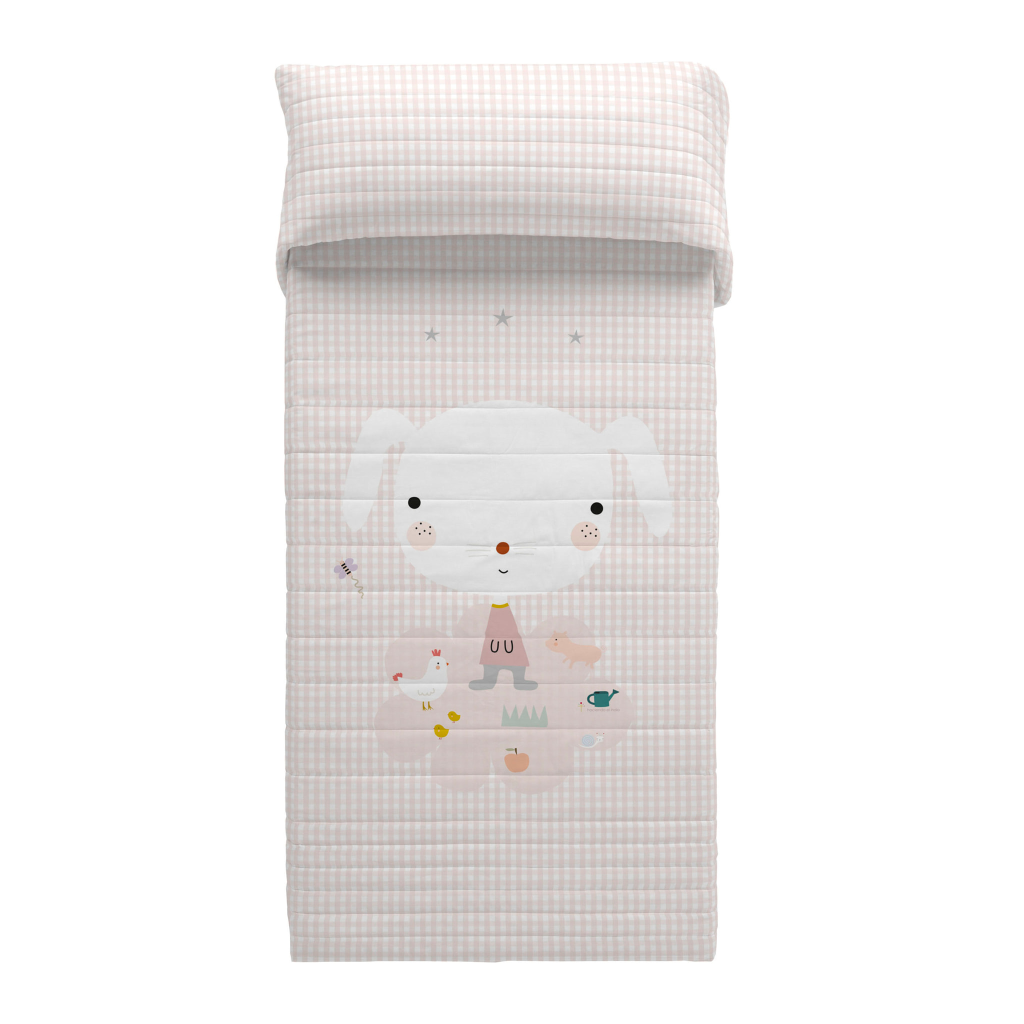 Haciendo el Indio - Colcha Bouti Estampada - Reversible - Infantil - 100% Algodón - 70 gr/m² - Granja