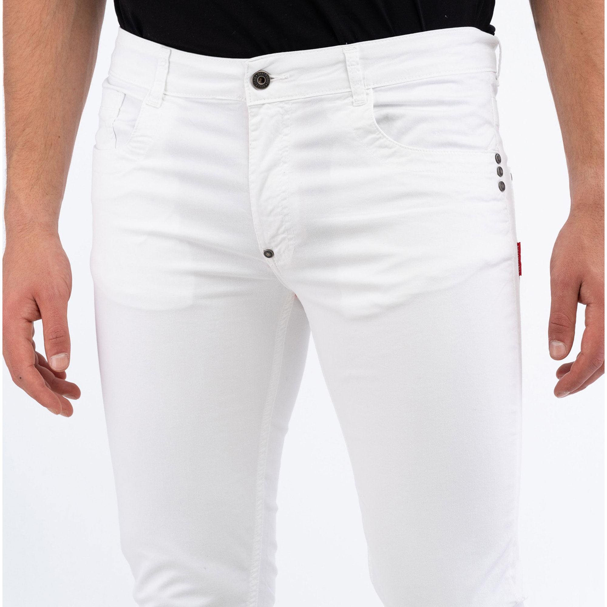 BIKKEMBERGS pantalone uomo off-white