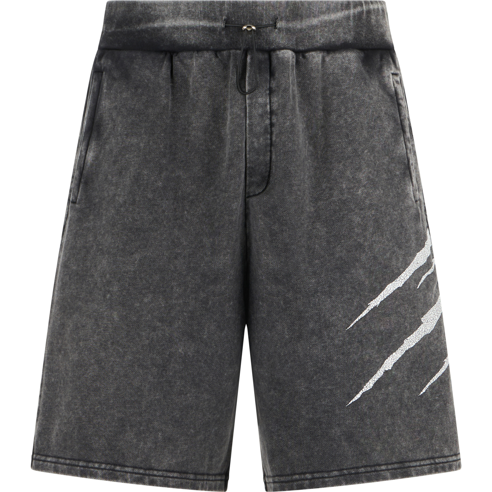 PLEIN SPORT Washed Shorts Crackle Scratch