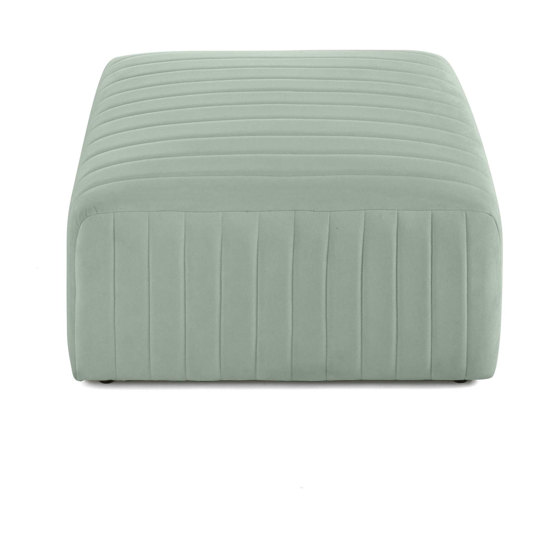 Nova - pouf modulable - en velours - Bleu