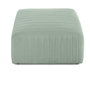 Nova - pouf modulable - en velours - Bleu