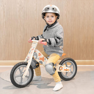 Bicicleta sin pedales COSMO BIKE bici infantil de madera diseño rojo