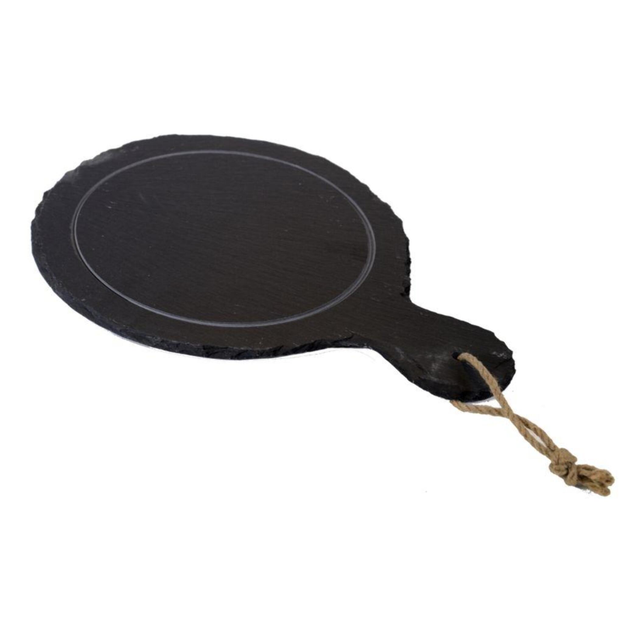 Tagliere lavagna in ardesia tondo cm28x39