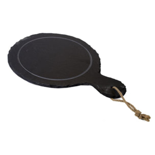 Tagliere lavagna in ardesia tondo cm28x39