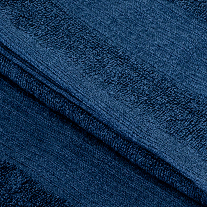 UNO CASA DESIGN Coppia Asciugamano + Ospite Julia in Spugna di Puro Cotone 500 gr/mq