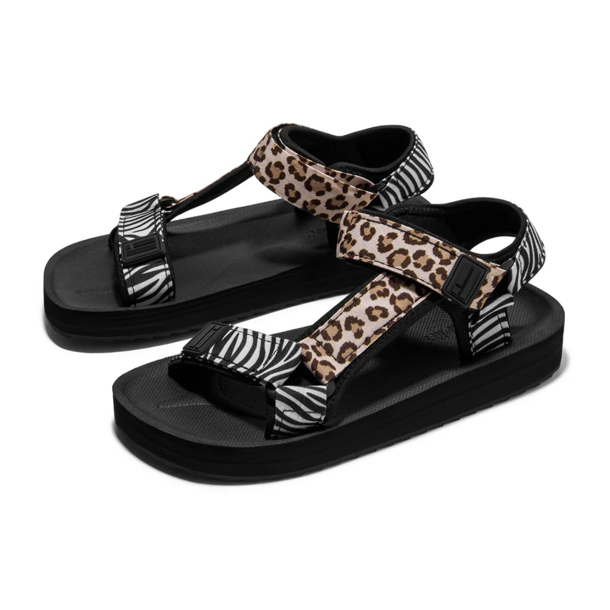 Sandalias De Mujer Forest Neo Animal / Negro D.Franklin