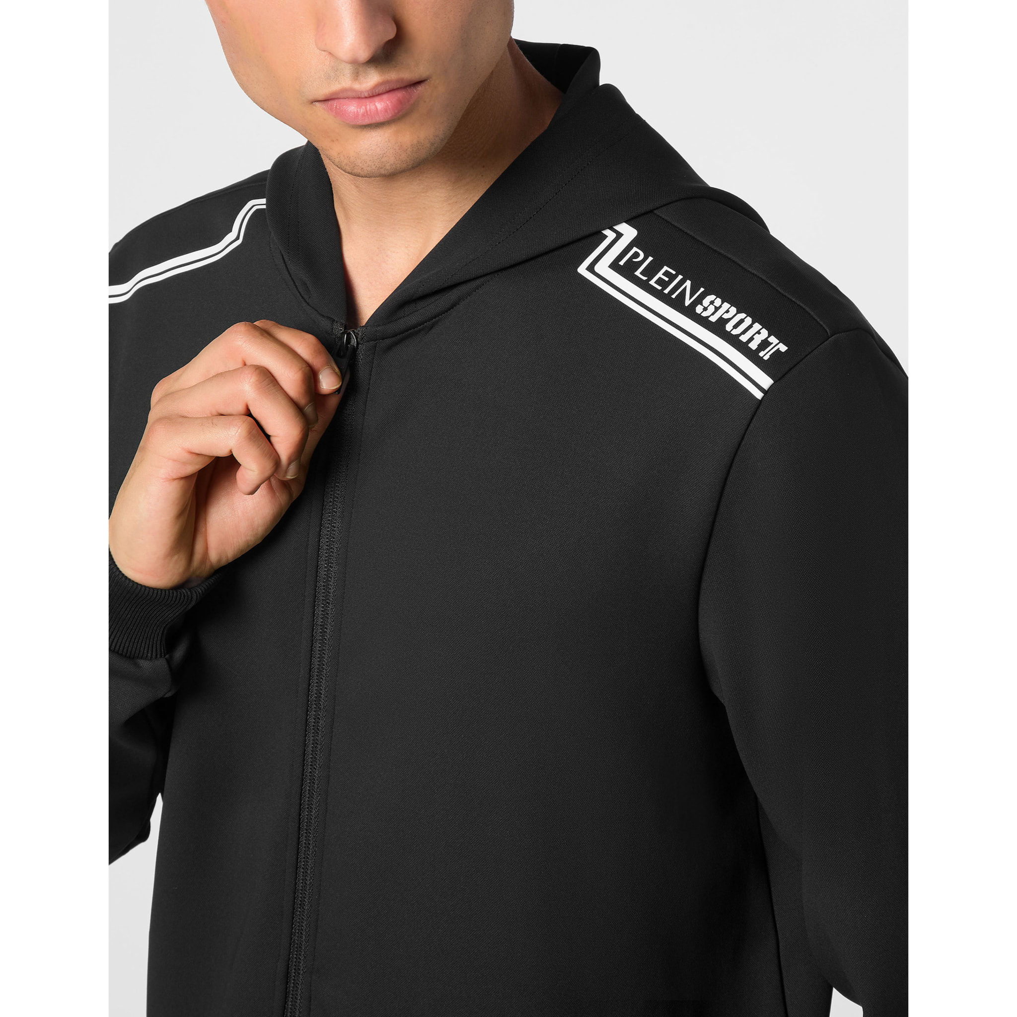 PLEIN SPORT Hooded Sweatjacket