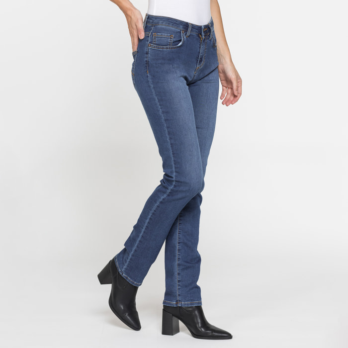 JEANS DONNA CINQUE TASCHE REGULAR FIT IN DENIM PLAY 10 oz.