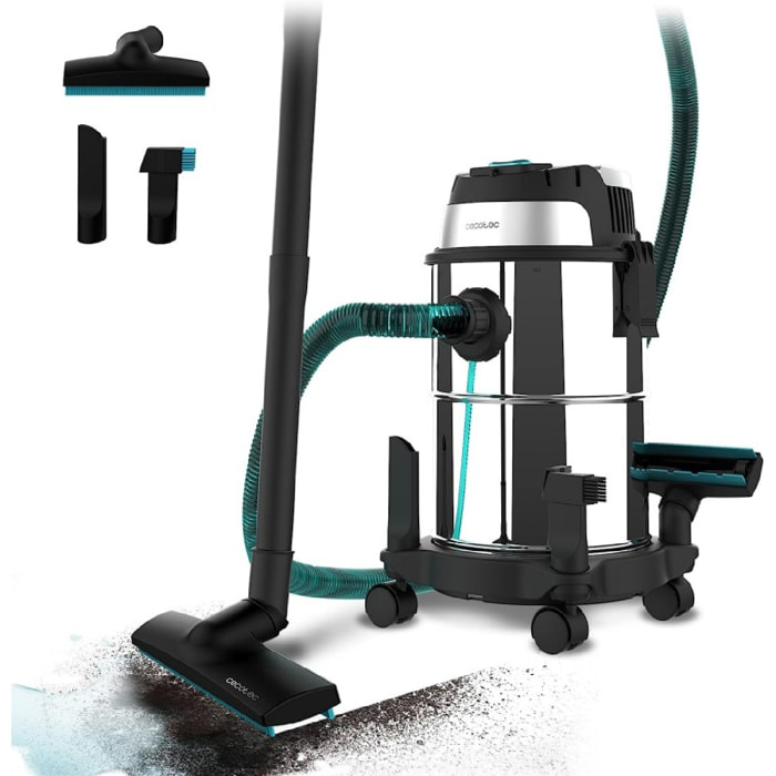 Cecotec Aspiratore a umido e a secco Conga Rockstar Wet & Dry Steel