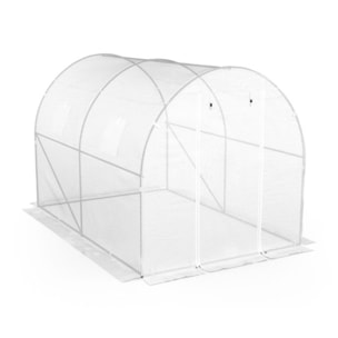 Serre 6m² blanche - gamme toutes saisons