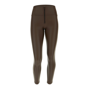 Pantaloni push up WR.UP® 7/8 superskinny vita alta similpelle