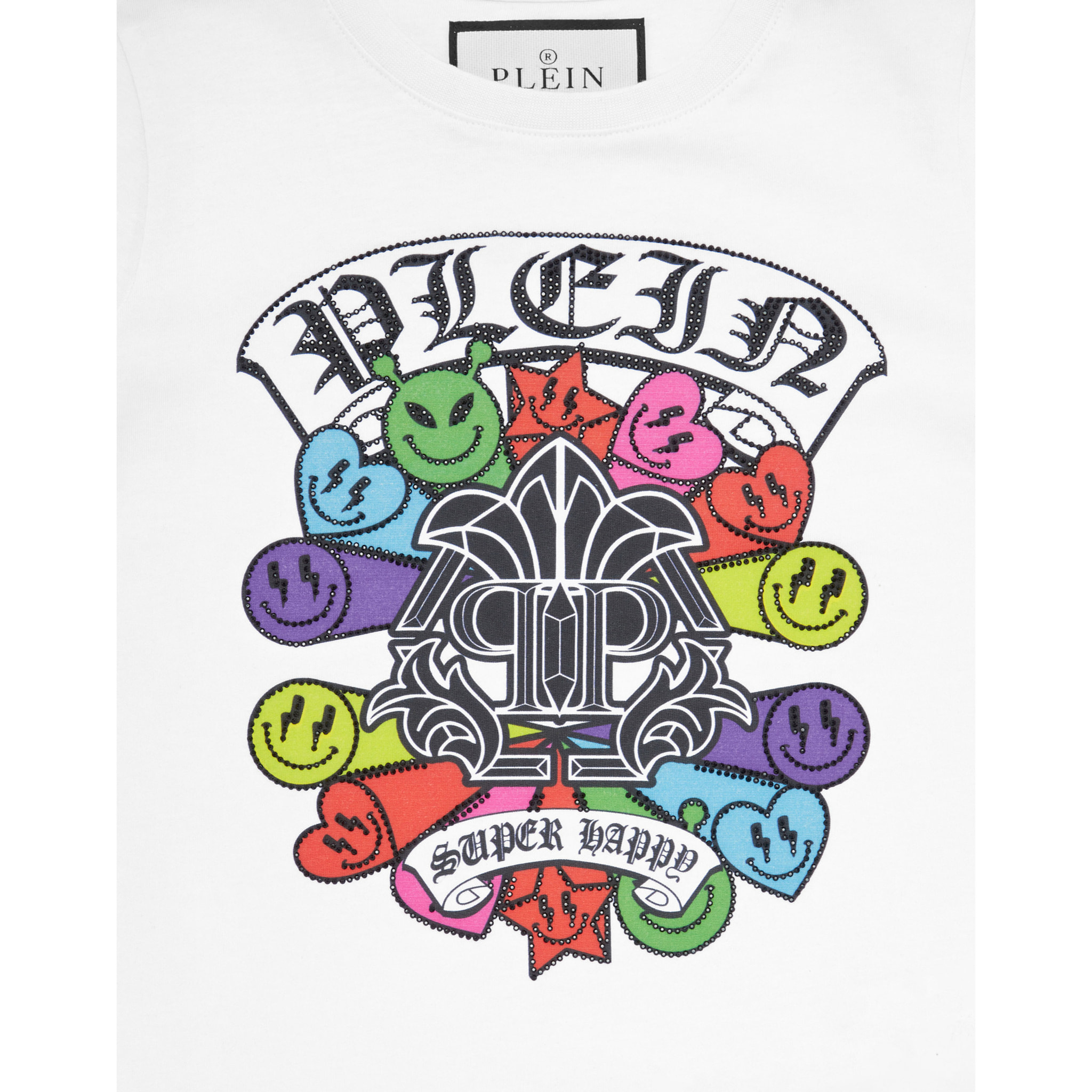 PHILIPP PLEIN T-Shirt Round Neck Ss SMILE