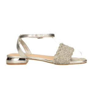 Sandali Donna Tata Italia Argentato