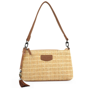 Bolso Hobo-Hombro Lois Charlotte Beige