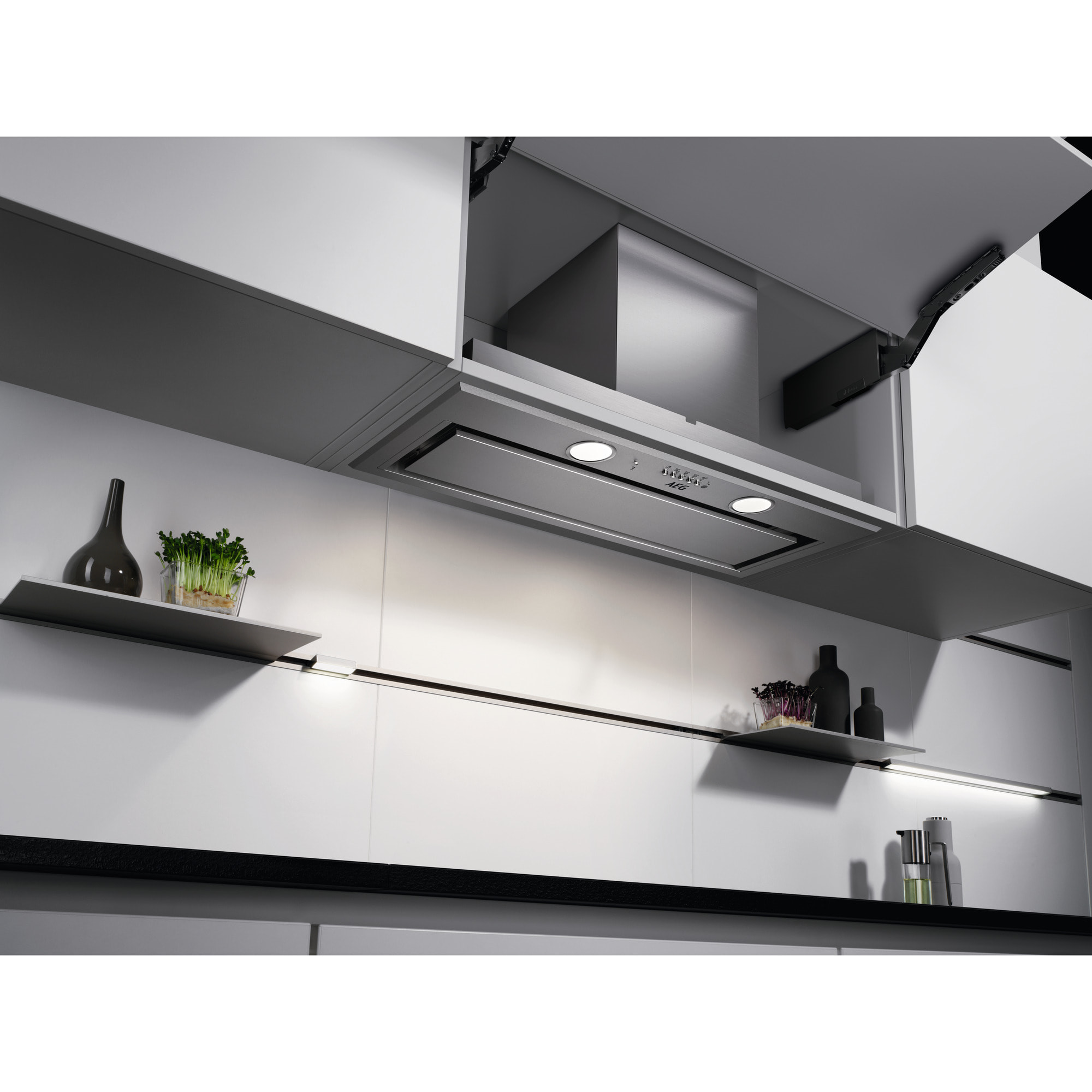 AEG Campana extractora integrada Serie 6000 Hob2Hood de 80 cm DGE5861HM | Reacondicionado
