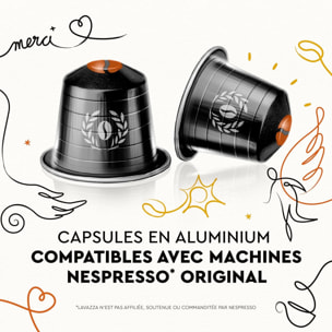 Café Solidaires n°8 x30 - Capsules compatibles Nespresso en aluminium