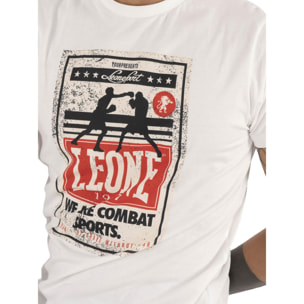 T-shirt da uomo maniche corte con stampa incontro boxe 'Metropolitan'