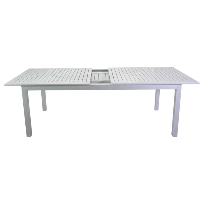 Tavolo allungabile Monterey Vacchetti in alluminio bianco cm150/210x89h75