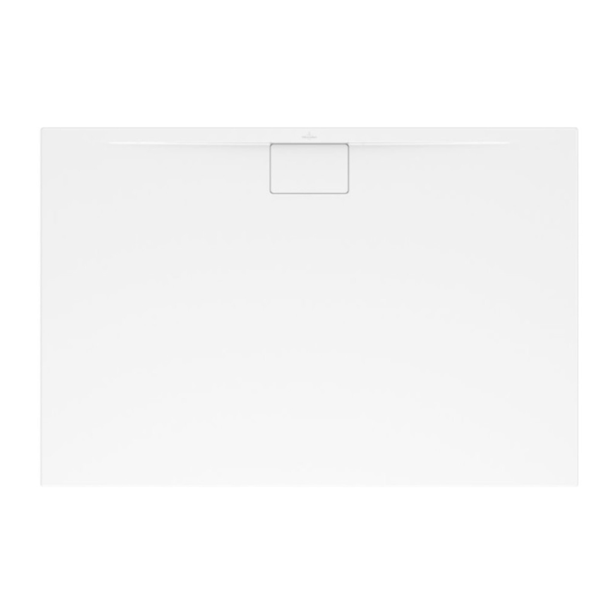 Receveur antidérapant Architectura Metalrim acrylique carré blanc